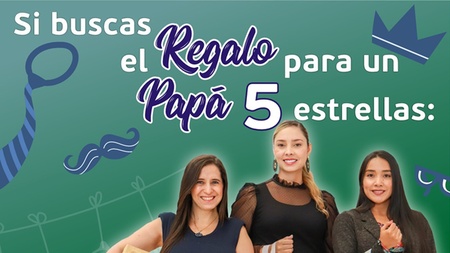 Banner promocional "Si buscas el regalo para un papá 5 estrellas"
